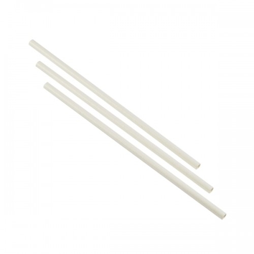 Paper Straws White 14cm (500pcs)
