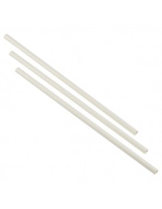 Paper Straws White 20cm (500pcs)