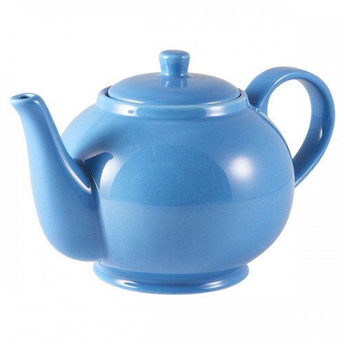 Royal Genware Teapot 85cl/30oz Blue - Pack of 6