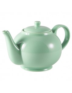 Royal Genware Teapot 85cl/30oz Green - Pack of 6