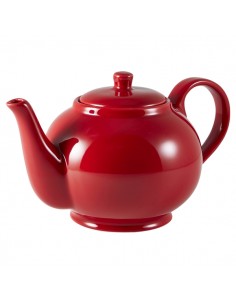 Royal Genware Teapot 85cl/30oz Red - Pack of 6