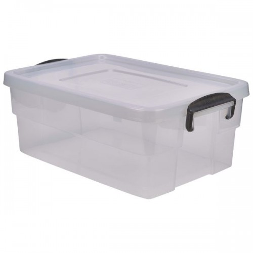 Storage Box 38L W/ Clip Handles - Pack of 4