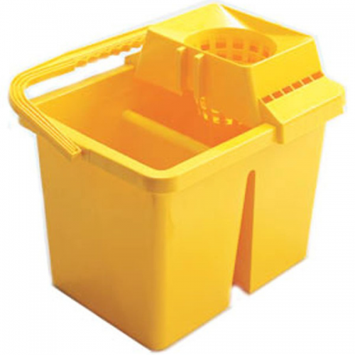 Mop Bucket & Wringer Yellow 15ltr