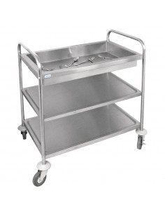Vogue Deep Tray Clearing Trolley