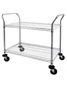 Chrome Wire Trolley Two Tier