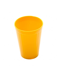 Polycarbonate Tumbler Fluted 5.25oz Yellow