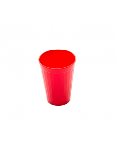 Polycarbonate Tumbler Fluted 5.25oz Red