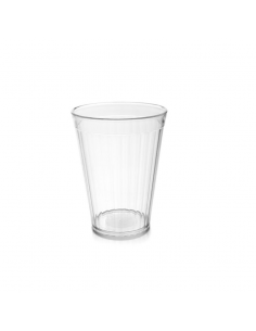 Polycarbonate Tumbler Fluted 5.25oz Clear
