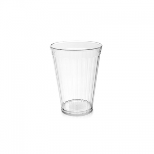 Polycarbonate Tumbler Fluted 7oz Clear