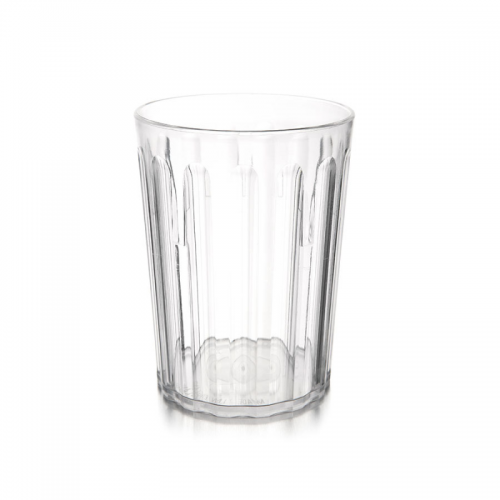 Polycarbonate Tumbler Fluted 9oz Clear