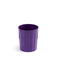 Polycarbonate Tumbler Fluted 8oz Purple