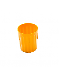 Polycarbonate Tumbler Fluted 8oz Yellow
