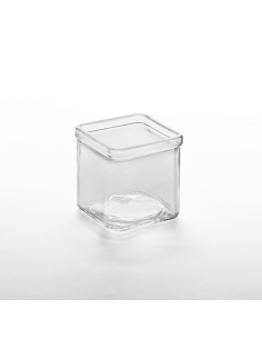 Square Glass Jar 8oz (Pack of 12)