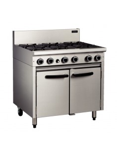 Blue Seal Cobra CR9D-P 6 Burner Propane Gas Oven Range - CE351-P