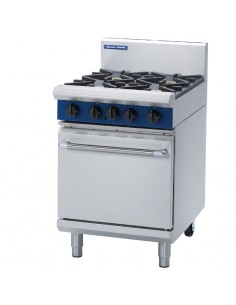 Blue Seal Evolution G504D-P 4 Burner Propane Gas Static Oven Range - G020-P