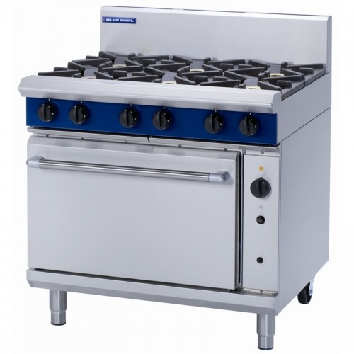 Blue Seal Evolution G56D-P 6 Burner Propane Gas Convection Oven Range - G028-P