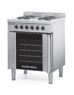 Blue Seal Turbofan E931M 128.6 Ltr Electric Convection Oven And 4 Element Cooktop - GK609