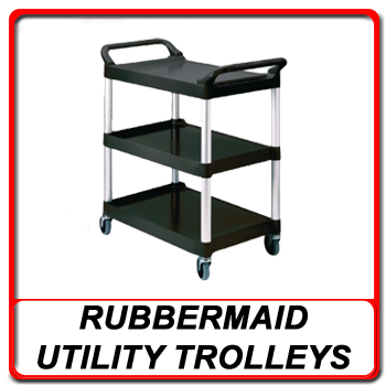 Next Day Catering Trolleys and Shelving - Rubbermaid Utility Trolleys