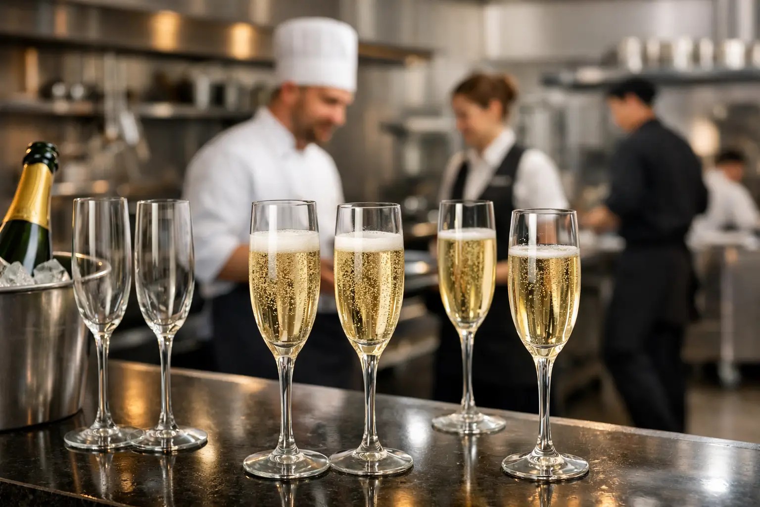 Champagne Glasses for Bars, Hotels and Events