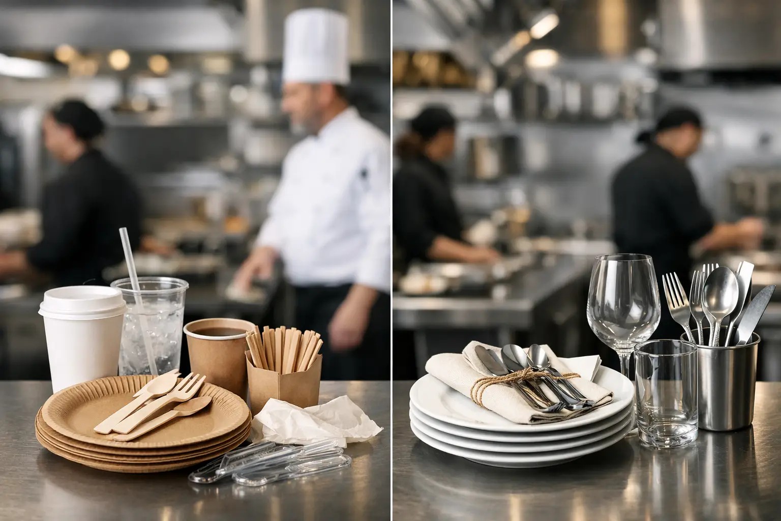 Disposable vs Reusable Tableware